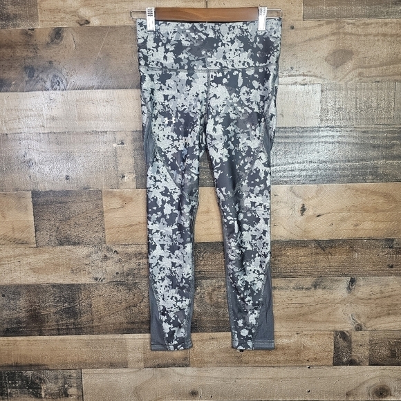 Under Armour Women's HeatGear Print Ankle Crop Small - Picture 2 of 9